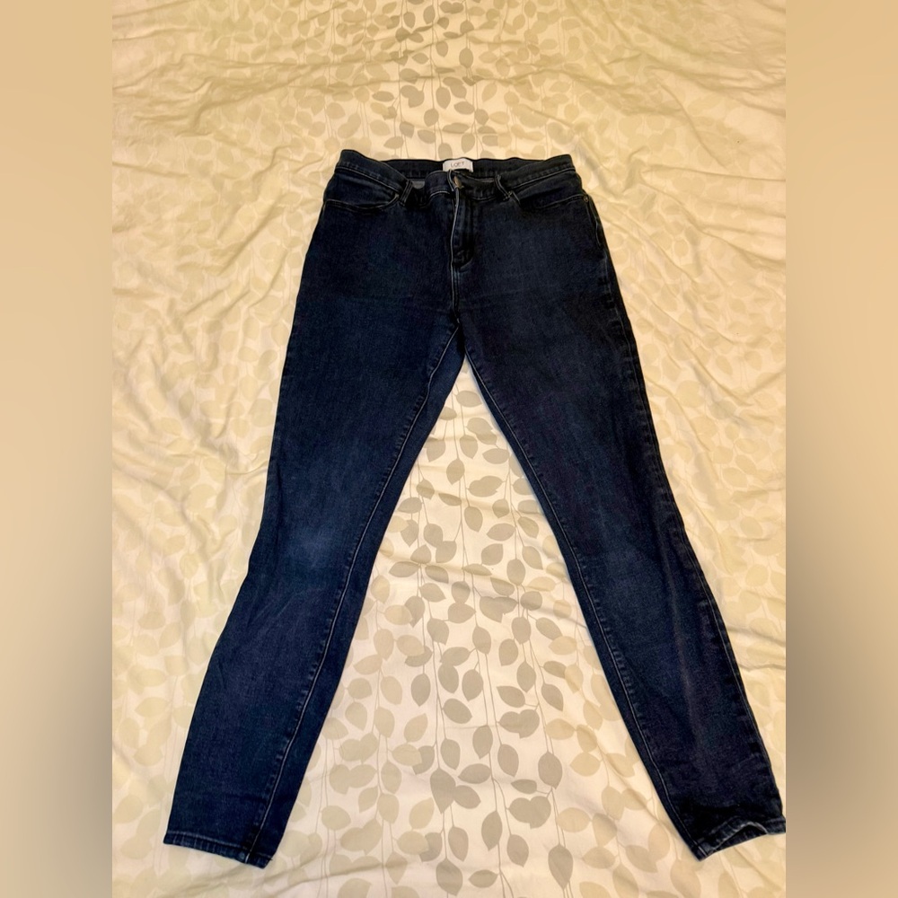 Loft High rise legging Blue Jeans